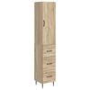 vidaXL Ensemble de Meubles 2 pcs Ch&ecirc;ne Sonoma 33 x 34,5 x 90 cm