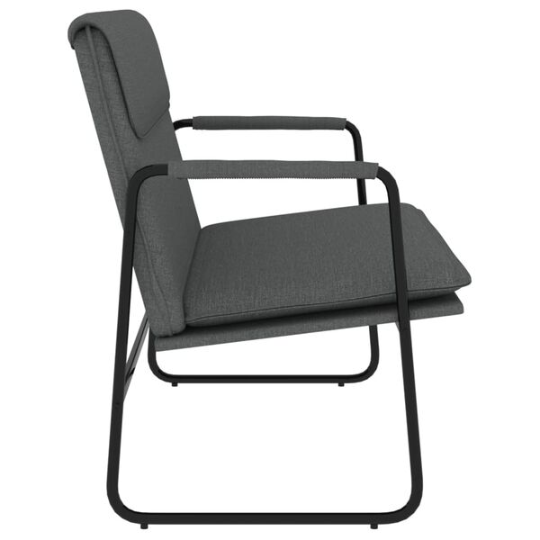 vidaXL Banc Gris fonc&eacute; 100x64x80 cm Tissu