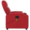 vidaXL Fauteuil de massage inclinable rouge similicuir