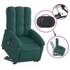 vidaXL Fauteuil inclinable de massage Vert fonc&eacute; Tissu