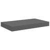 vidaXL &Eacute;tag&egrave;re murale flottante 4 pcs Gris brillant 40x23x3,8 cm MDF