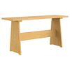 vidaXL Table à manger avec banc REINE marron miel bois de pin solide