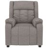 vidaXL Fauteuil de massage Taupe Tissu