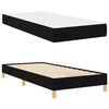 vidaXL Lit &agrave; ressorts avec matelas Noir 90 x 190 cm tissu