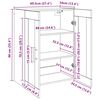 vidaXL Buffet vieux bois 69,5x34x90 cm bois d'ing&eacute;nierie
