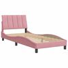 vidaXL Cadre de lit sans matelas Hanko rose 90x200 cm velours