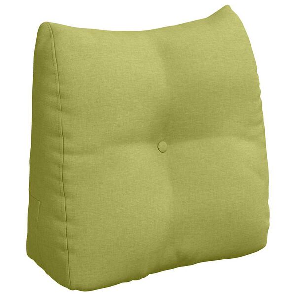 vidaXL Coussin de Dos Vert clair 45 x 24 x 50 cm tissu