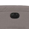 vidaXL Fauteuil inclinable &eacute;lectrique Taupe Tissu