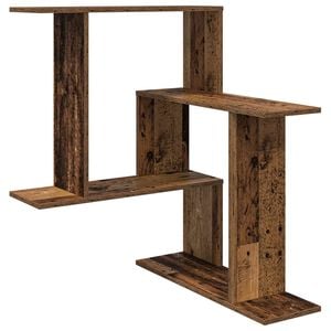 vidaXL &Eacute;tag&egrave;re Murale Bois ancien 67 x 67 x 87 cm Bois d'ing&eacute;nierie