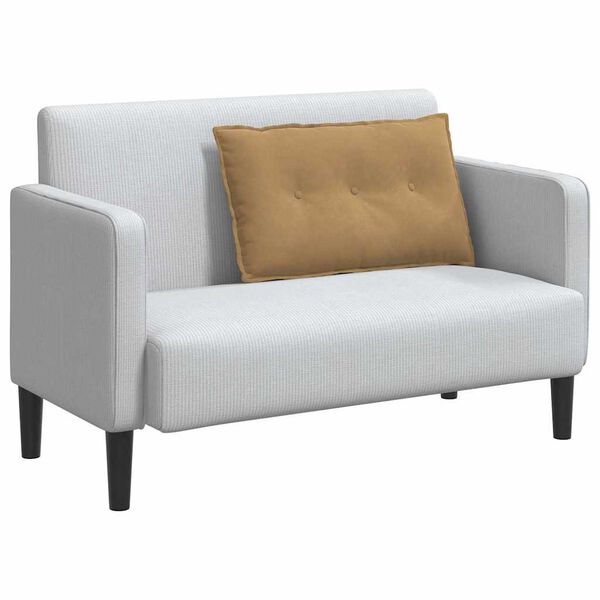 vidaXL Coussin de Dos Marron 80 x 50 cm Tissu en velours c&ocirc;tel&eacute;