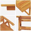 vidaXL Ensemble de salle &agrave; manger pour jardin 7 pcs Marron