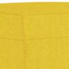 vidaXL Ensemble de canap&eacute;s 3 pcs jaune clair tissu