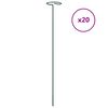 vidaXL Piquets pour plantes de jardin 20 pcs vert fonc&eacute; 40 cm acier