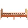 vidaXL Cadre de lit sans matelas cire marron 150x200cm bois pin massif