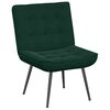 vidaXL Chaise de relaxation avec tabouret Vert fonc&eacute; Velours