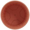 vidaXL Pot &agrave; fleurs rond 24 pcs Rouge brique &Oslash; 17 x 14 cm Plastique