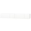 vidaXL Meubles TV 2 pcs bois d&rsquo;ing&eacute;nierie 120x40x34 cm Blanc brillant