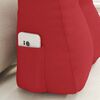 vidaXL Coussin de Dos Rouge 45 x 24 x 50 cm tissu