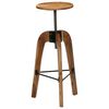 vidaXL Chaises de bar lot de 2 bois d'acacia solide