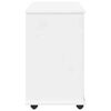vidaXL Cabinet roulant Blanc 63,5 x 39 x 65,5 cm Bois de Pin Massif