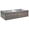 vidaXL Jardini&egrave;re Gris 157x80x40 cm R&eacute;sine tress&eacute;e