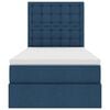 vidaXL Lit avec rangement et matelas Bleu 90 x 200 cm Polyester
