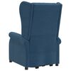vidaXL Fauteuil &agrave; oreilles Bleu Tissu