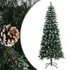 vidaXL Sapin de Noël artificiel avec support Vert 180 cm PVC