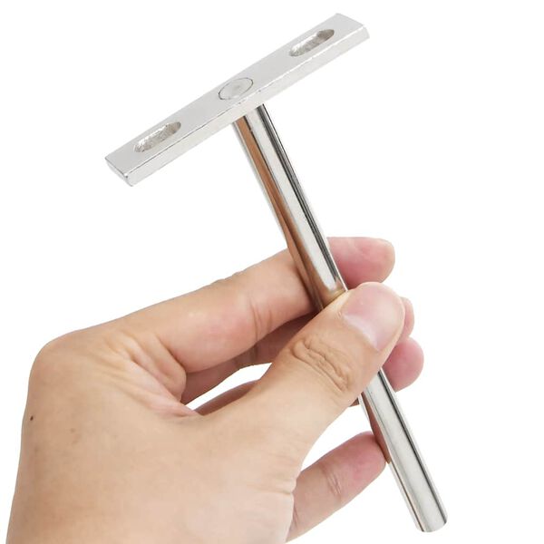 vidaXL Supports d'étagères flottantes 12pcs invisible acier au carbone