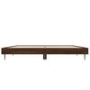 vidaXL Cadre de lit sans matelas ch&ecirc;ne marron 120x190 cm