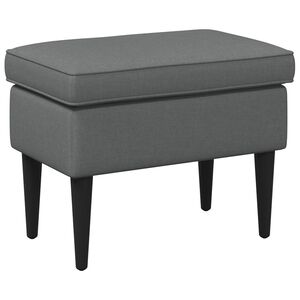 vidaXL Pouf Gris fonc&eacute; 55 x 35 x 41 cm Tissu