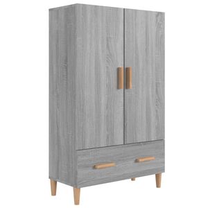 vidaXL Buffet Sonoma gris 70x31x115 cm Bois d'ing&eacute;nierie