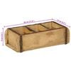 vidaXL Plateau avec stockage Marron 30 x 14 x 9 cm Bois Recycl&eacute; Solide
