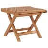 vidaXL Repose-pied pliable 46,5x49x41,5 cm Bois de teck solide