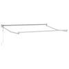 vidaXL Cadre de store r&eacute;tractable &eacute;lectrique Blanc 3,5 x 2 m Aluminium