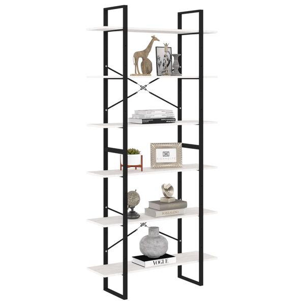 vidaXL Armoire haute Blanc 100x30x210 cm Bois de pin solide