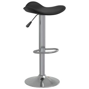 vidaXL Tabouret de bar Noir Acier chrom&eacute; et cuir artificiel