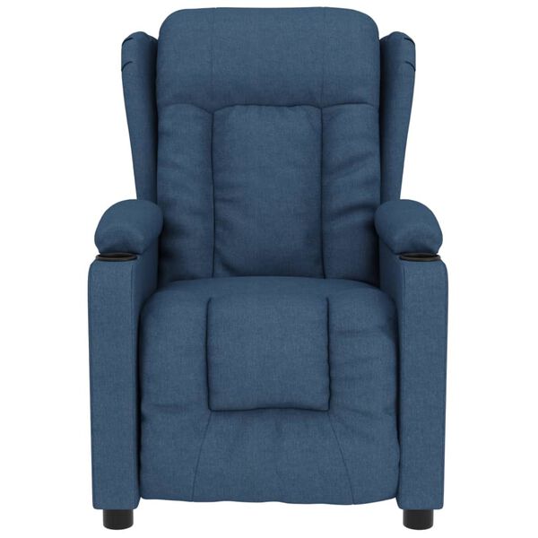 vidaXL Fauteuil inclinable Bleu Tissu