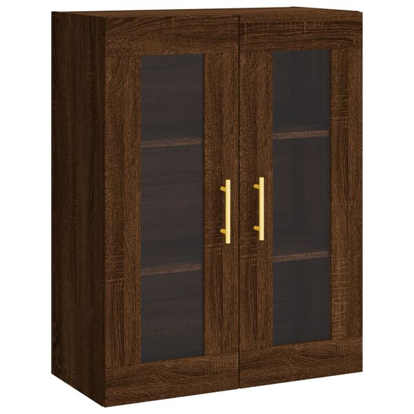 vidaXL Armoire murale chêne marron 69,5x34x90 cm