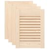 vidaXL Portes d'armoire &agrave; persiennes 4 pcs 39,5x29,5 cm pin massif
