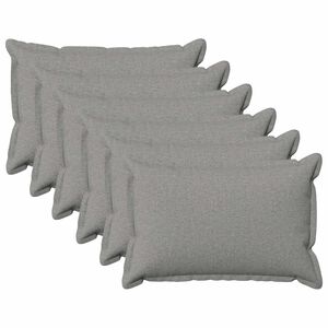 vidaXL Housse de coussin 6 pcs HOUTEN Gris nuage 40 x 60 cm
