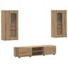 vidaXL Ensemble meuble TV FLORIN 3 pc Ch&ecirc;ne artisanal