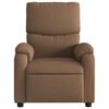 vidaXL Fauteuil inclinable de massage &eacute;lectrique marron tissu