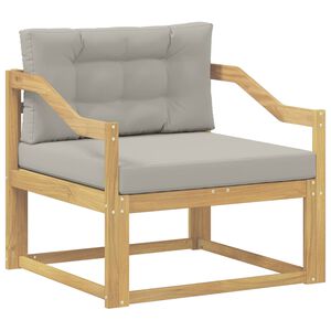 vidaXL Sofa de milieu ext&eacute;rieur Polyester Blanc