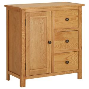 vidaXL Placard 70x35x75 cm Bois de ch&ecirc;ne massif