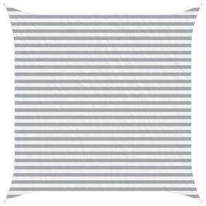 vidaXL Voile d'ombre Gris clair et blanc 3,6 x 3,6 m
