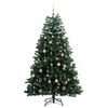 vidaXL Sapin de No&euml;l artificiel articul&eacute; 300 LED et boules 180 cm