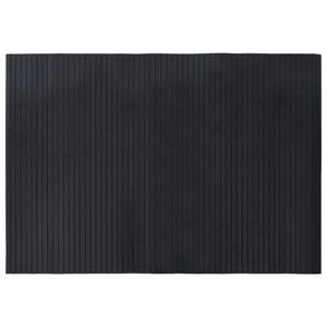 vidaXL Tapis rectangulaire noir 70x100 cm bambou