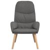 vidaXL Chaise de relaxation Gris clair Tissu