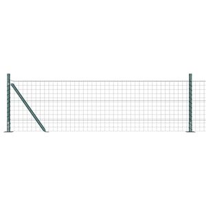 vidaXL Cl&ocirc;ture Euro avec Base en B&eacute;ton 10 x 0,6 m Vert Maille